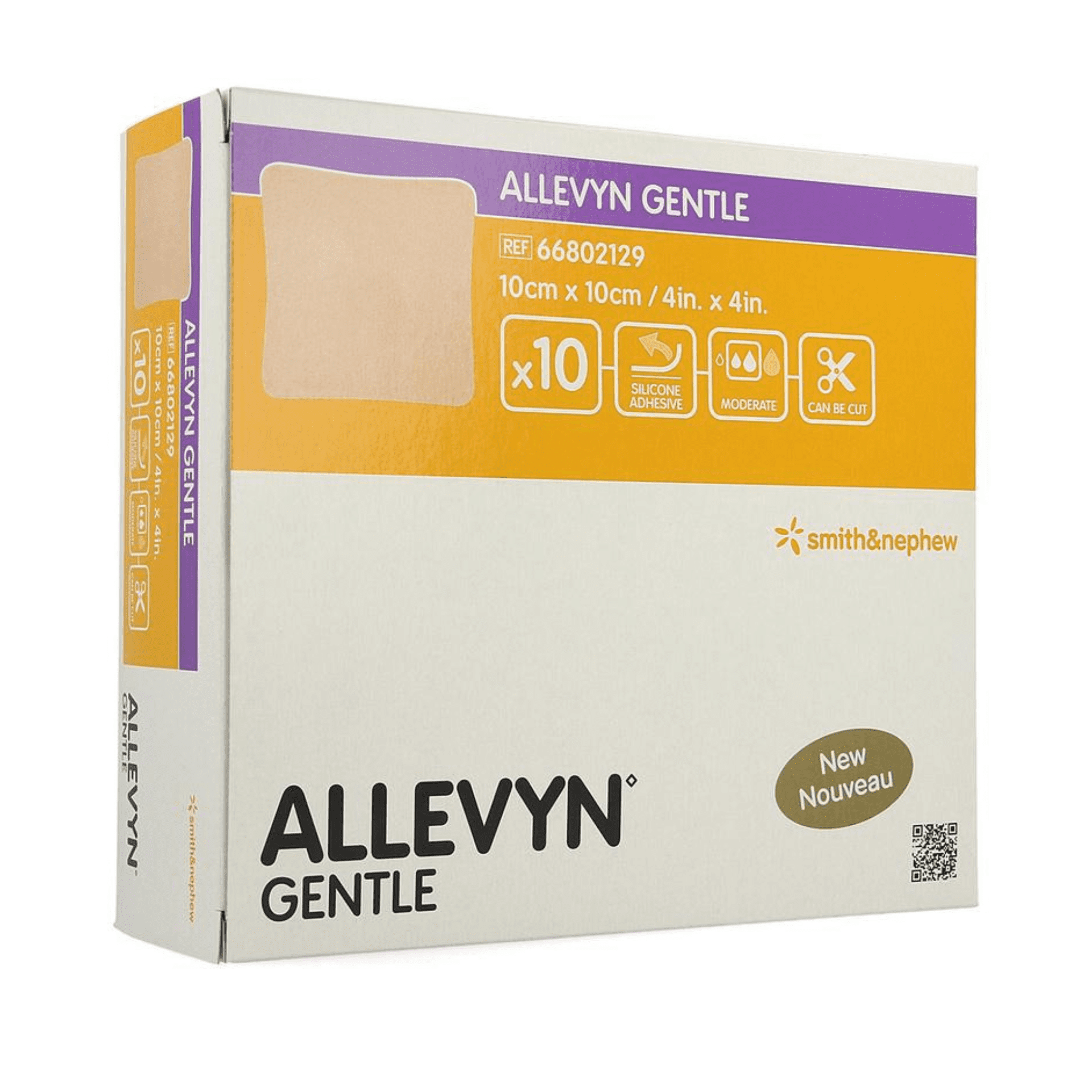 Allevyn Gentle Foam 10 cm X 10 cm