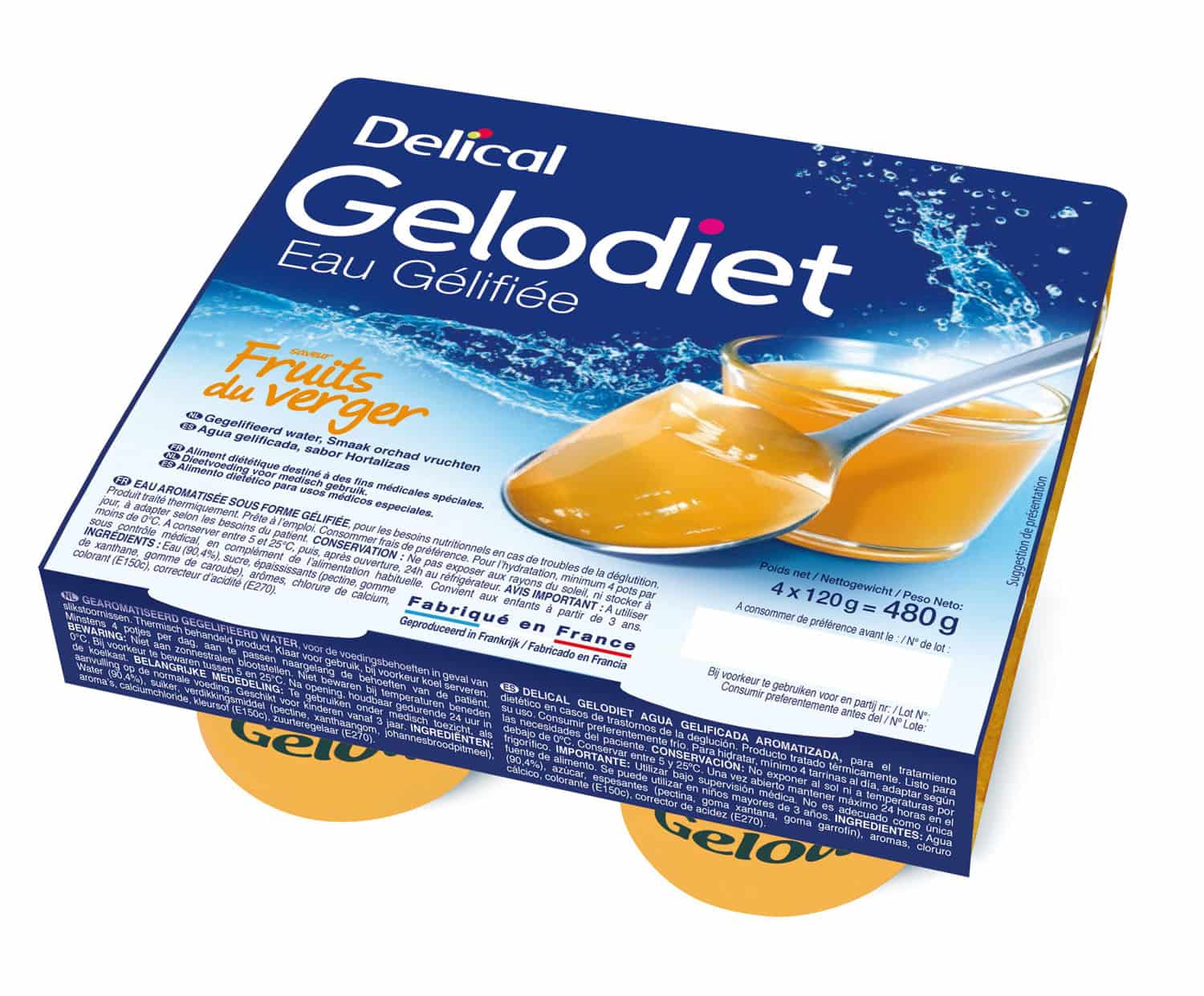 Delical Gelodiet Gesuikerd Gelwater Boomgaardvruchten Delical Gelodiet Gesuikerd Gelwater Boomgaardvruchten