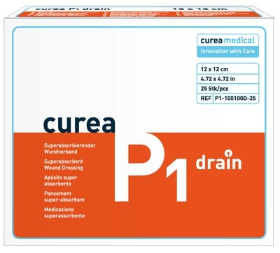 Curea P1 Superabsorberend Drainkompres 12x12cm