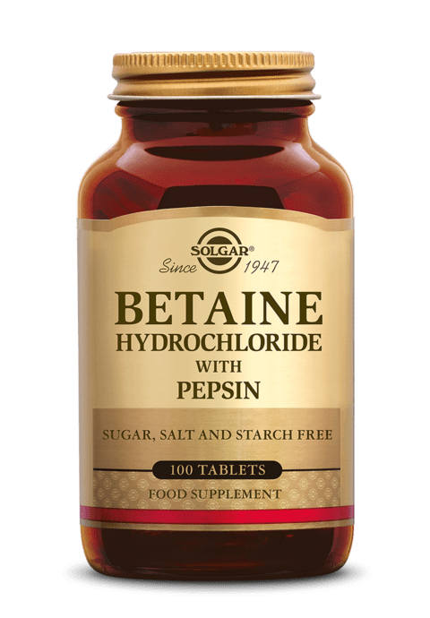 Solgar Betaine Hydrochloride with Pepsin Solgar Betaine Hydrochloride with Pepsin