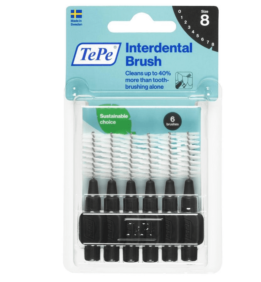 TePe Original Interdentale Borstel Size 8 1,5 mm Zwart TePe Original Interdentale Borstel Size 8 1,5 mm Zwart