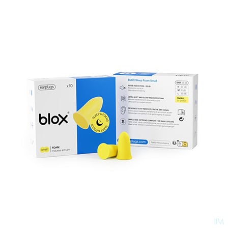 Blox Sleep Mousse Small Jaune 5 Paires Blox Sleep Mousse Small Jaune 5 Paires
