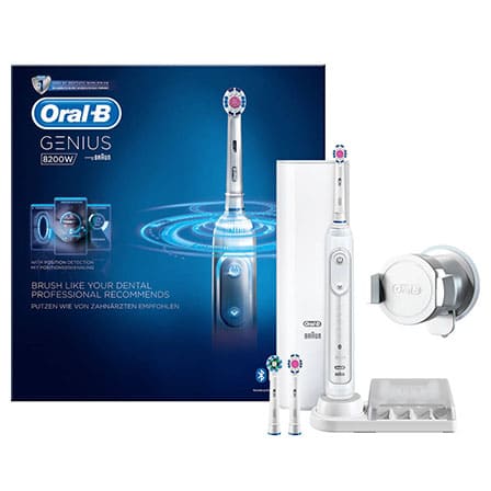 Oral B Elektrische Tandenborstel Genius 8200W Zilver