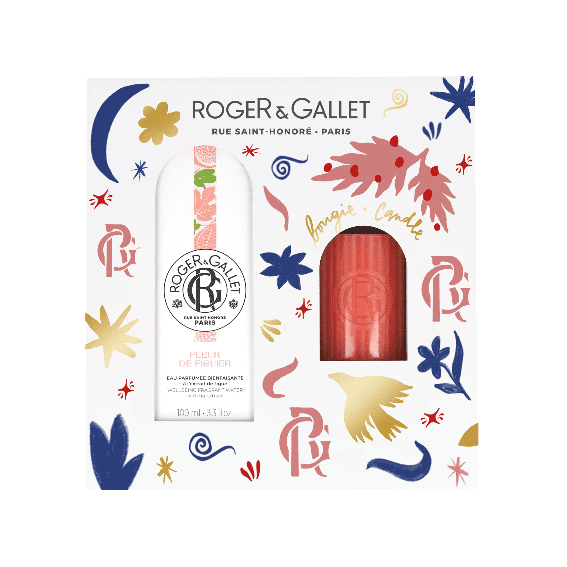 Roger&Gallet Fleur de Figuier Geparfumeerd Water + Kaars Geschenkset