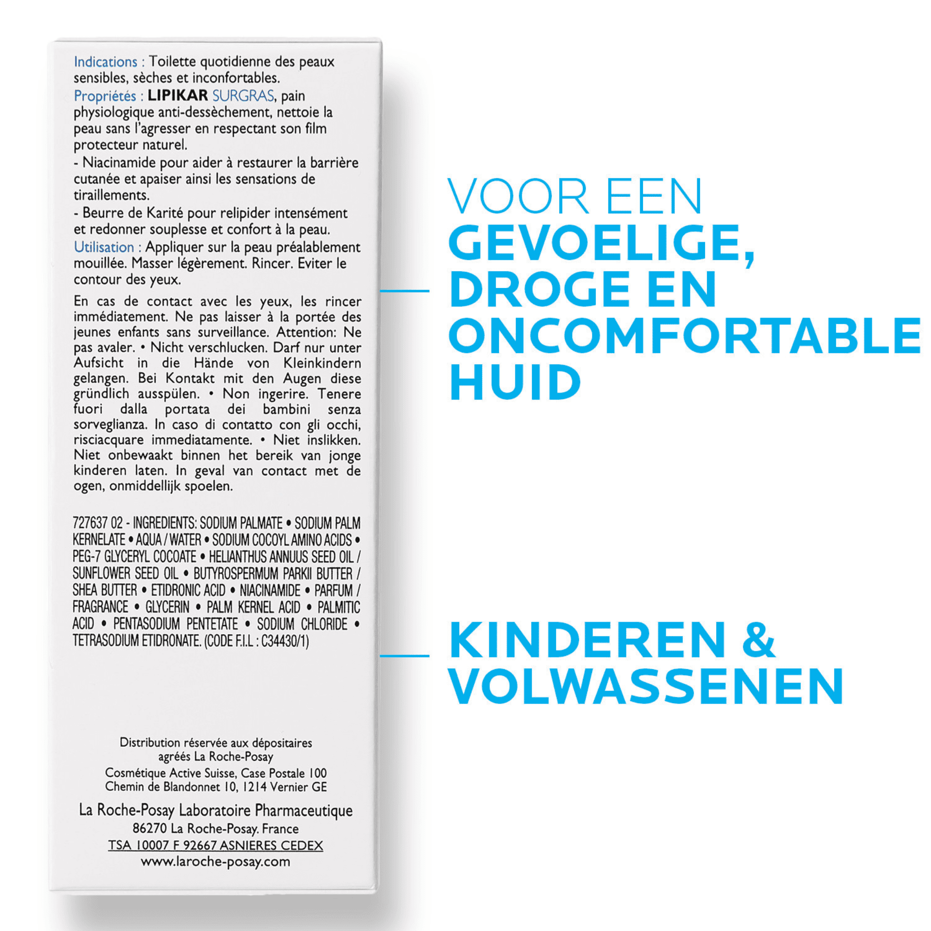La Roche-Posay Lipikar Overvette Zeep La Roche-Posay Lipikar Overvette Zeep