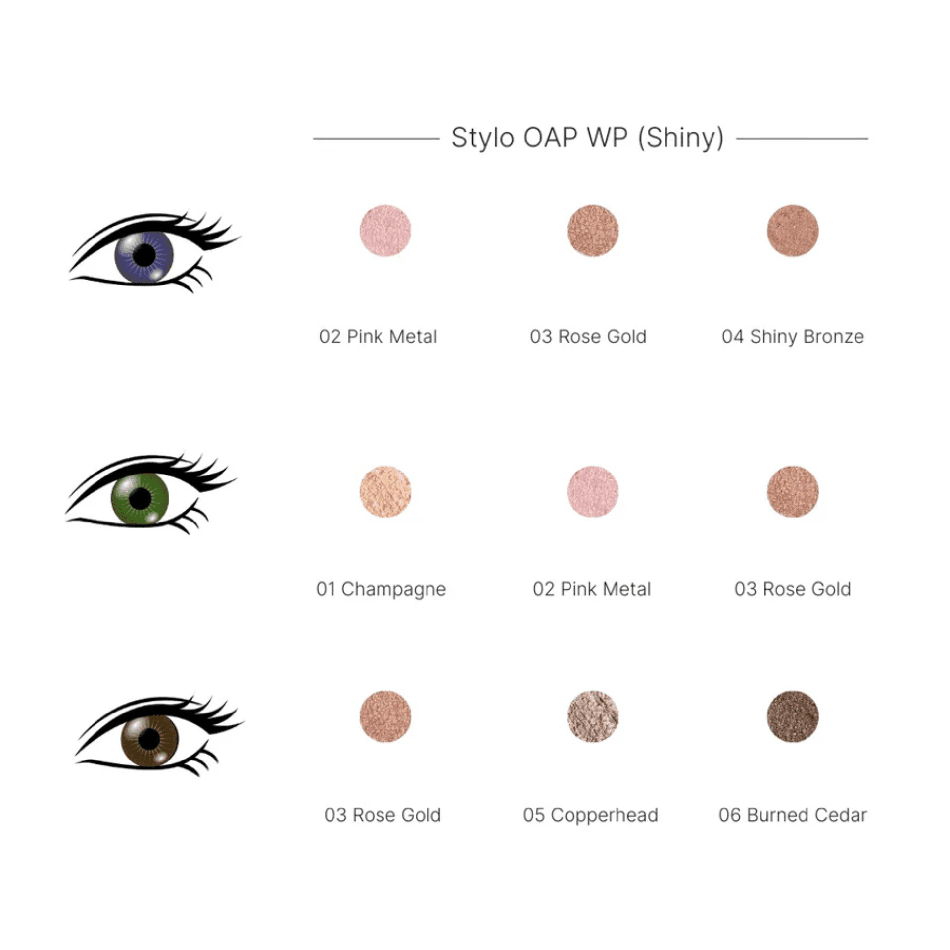 Couleurs de Noir Stylo OAP Eyeshadow Stick Shiny Couleurs de Noir Stylo OAP Eyeshadow Stick Shiny