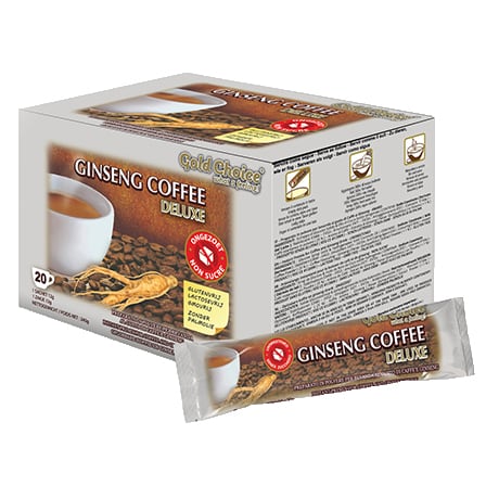 Gold Choice Ginseng Coffee Deluxe zonder Suiker Gold Choice Ginseng Coffee Deluxe zonder Suiker