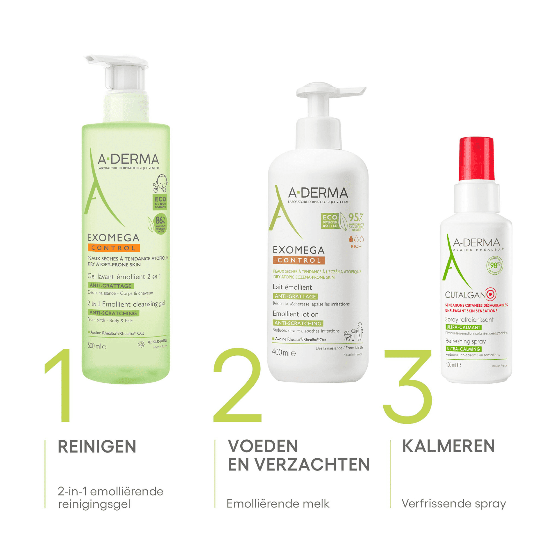 A-Derma Exomega Control 2-in-1 Emolliërende Wasgel A-Derma Exomega Control 2-in-1 Emolliërende Wasgel