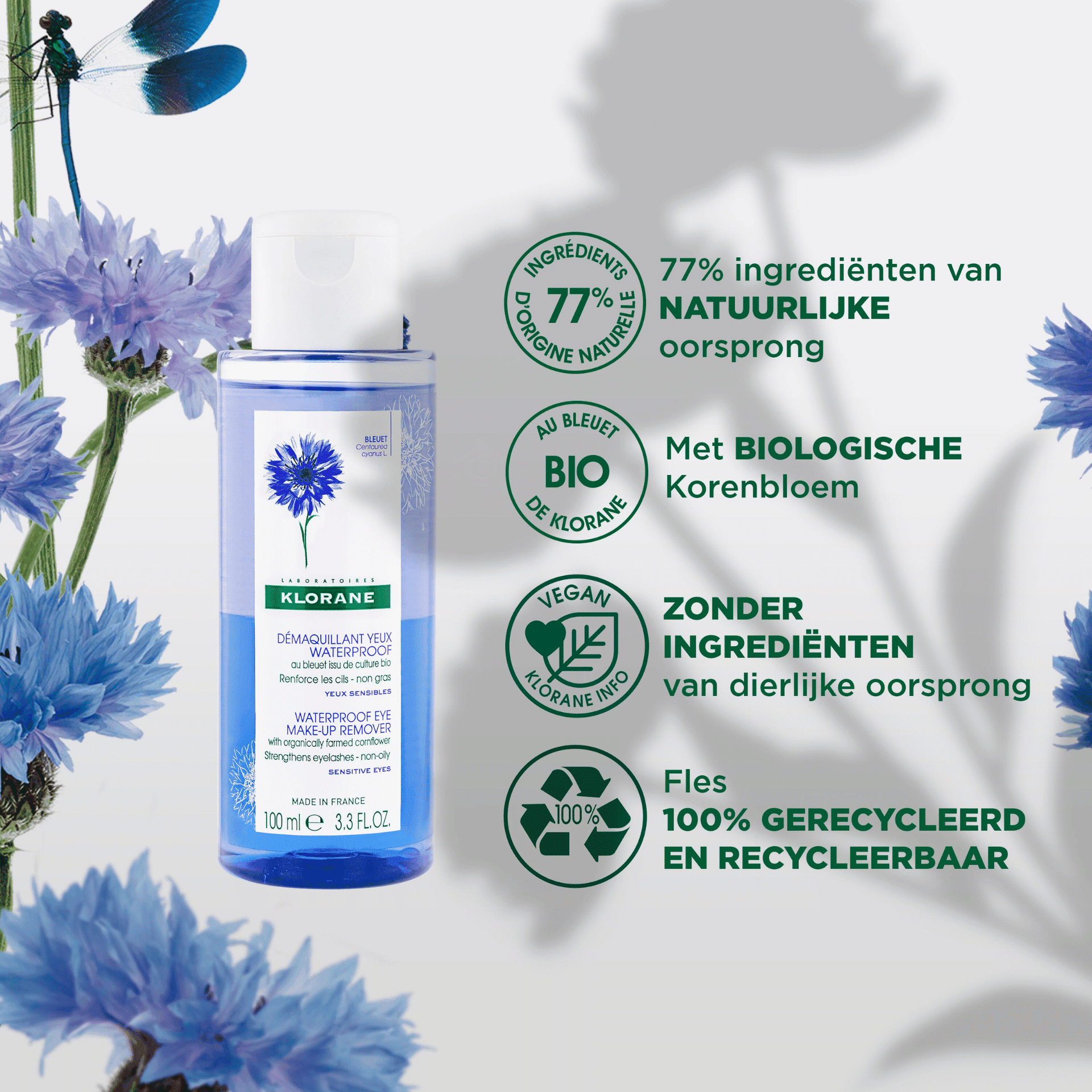 Klorane Korenbloem Waterproof Oogmake-upremover Klorane Korenbloem Waterproof Oogmake-upremover
