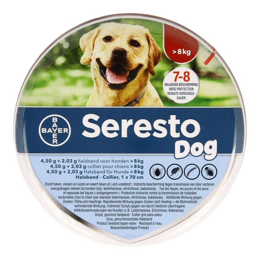 Seresto Halsband 4,5g + 2,03g Grote Hond > 8 kg Seresto Halsband 4,5g + 2,03g Grote Hond > 8 kg