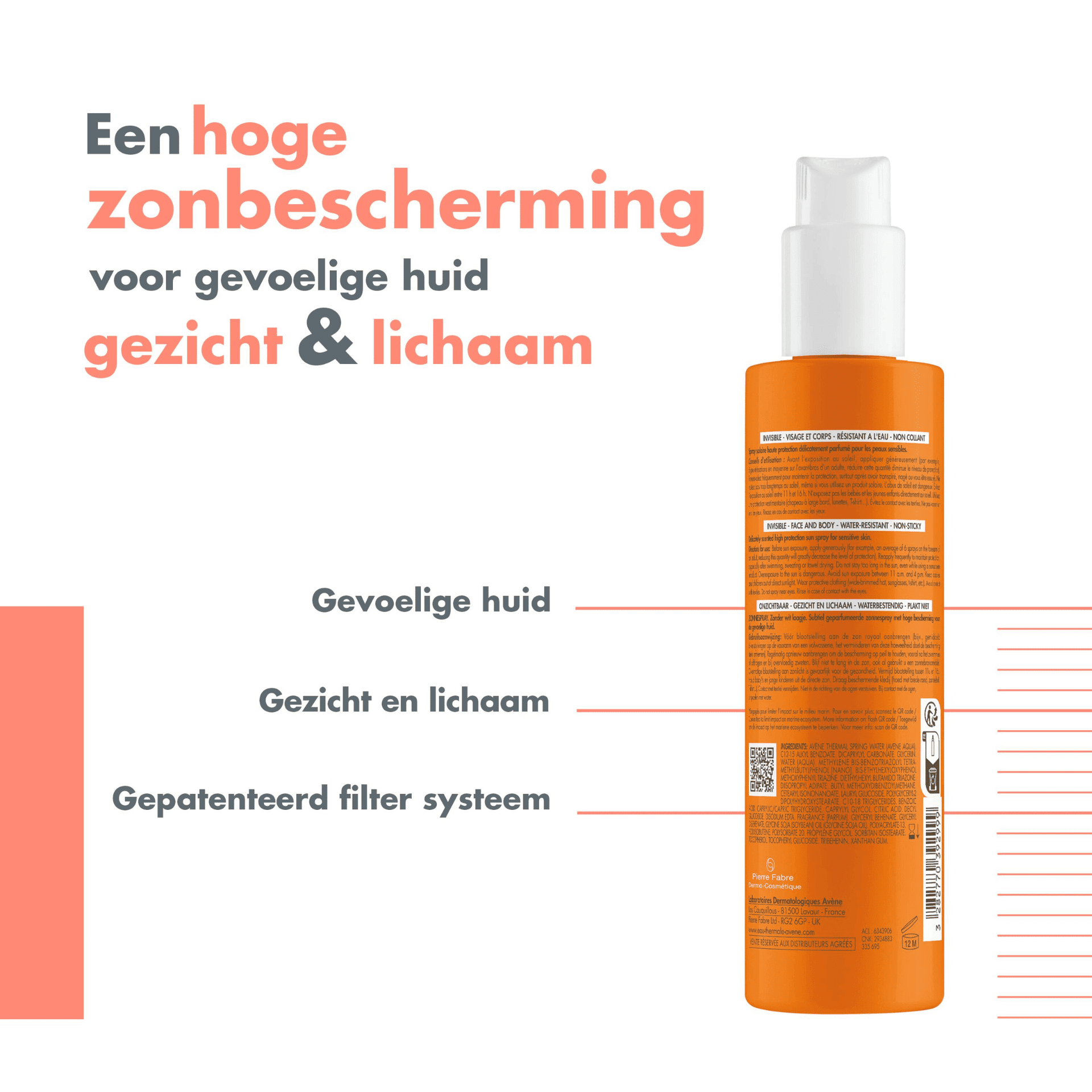 Avène Onzichtbare Zonnespray SPF 30