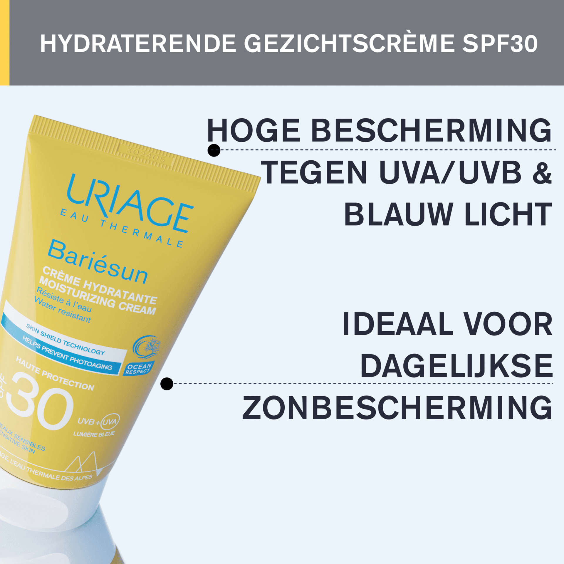 Uriage Bariésun Hydraterende Zonnecrème SPF 30 Uriage Bariésun Hydraterende Zonnecrème SPF 30
