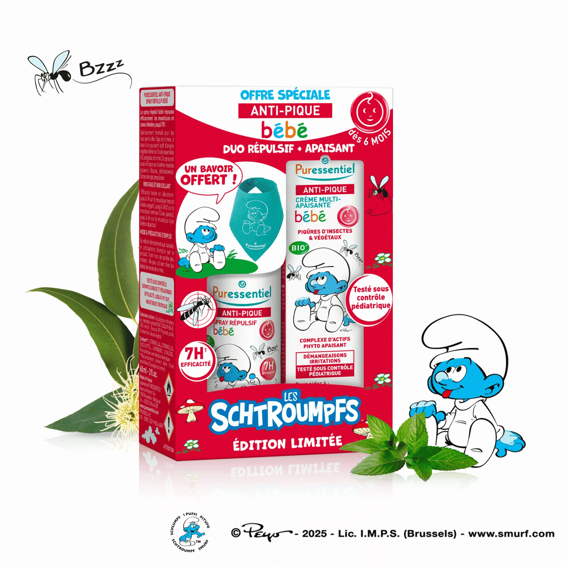 Puressentiel Anti-Beet Baby Spray + Crème Smurfen