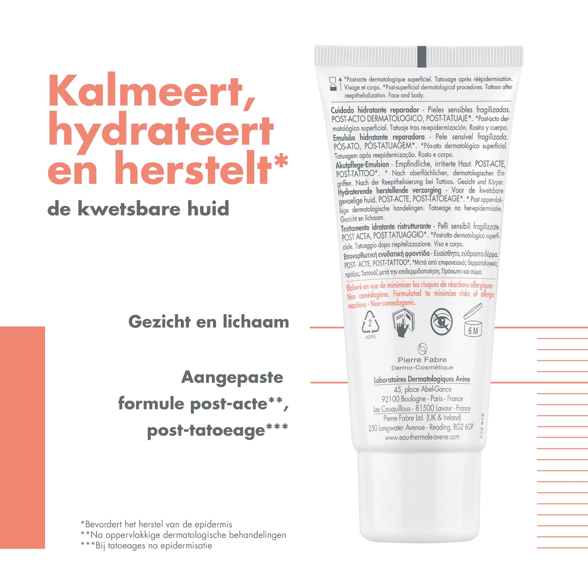 Avène Cicalfate+ Hydraterende Herstellende Verzorging