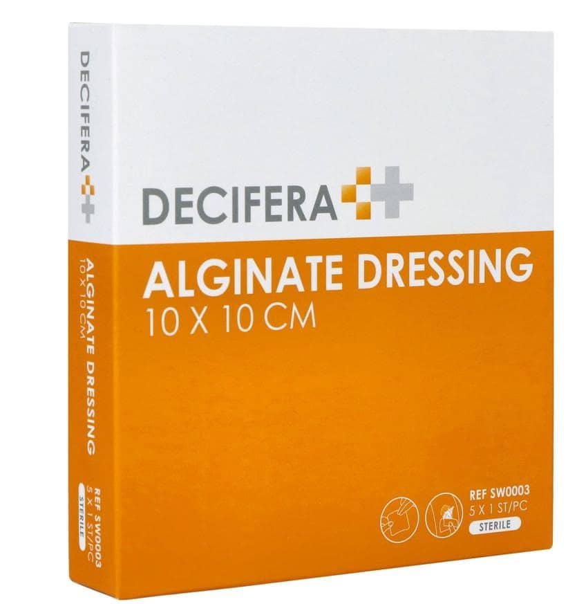 Decifera Alginate Dressing 10x10cm Decifera Alginate Dressing 10x10cm