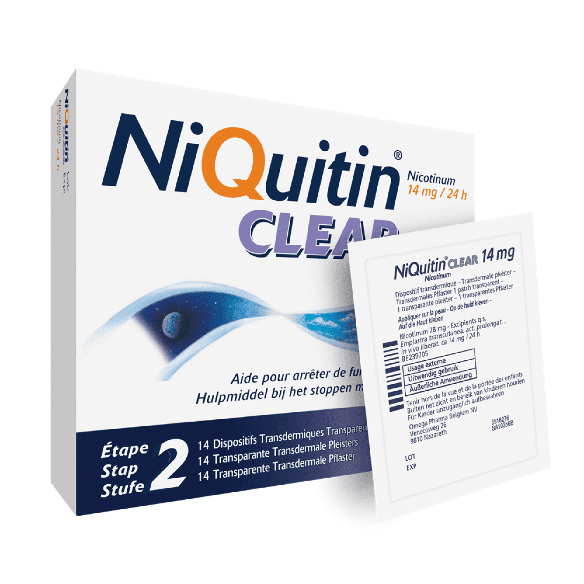 NiQuitin Clear Patches 14 mg