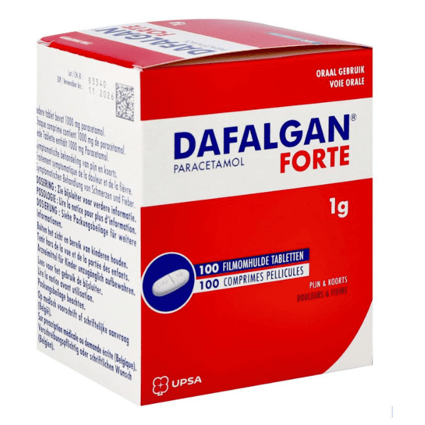 Dafalgan Forte 1g Comp Pell 100 Dafalgan Forte 1g Comp Pell 100