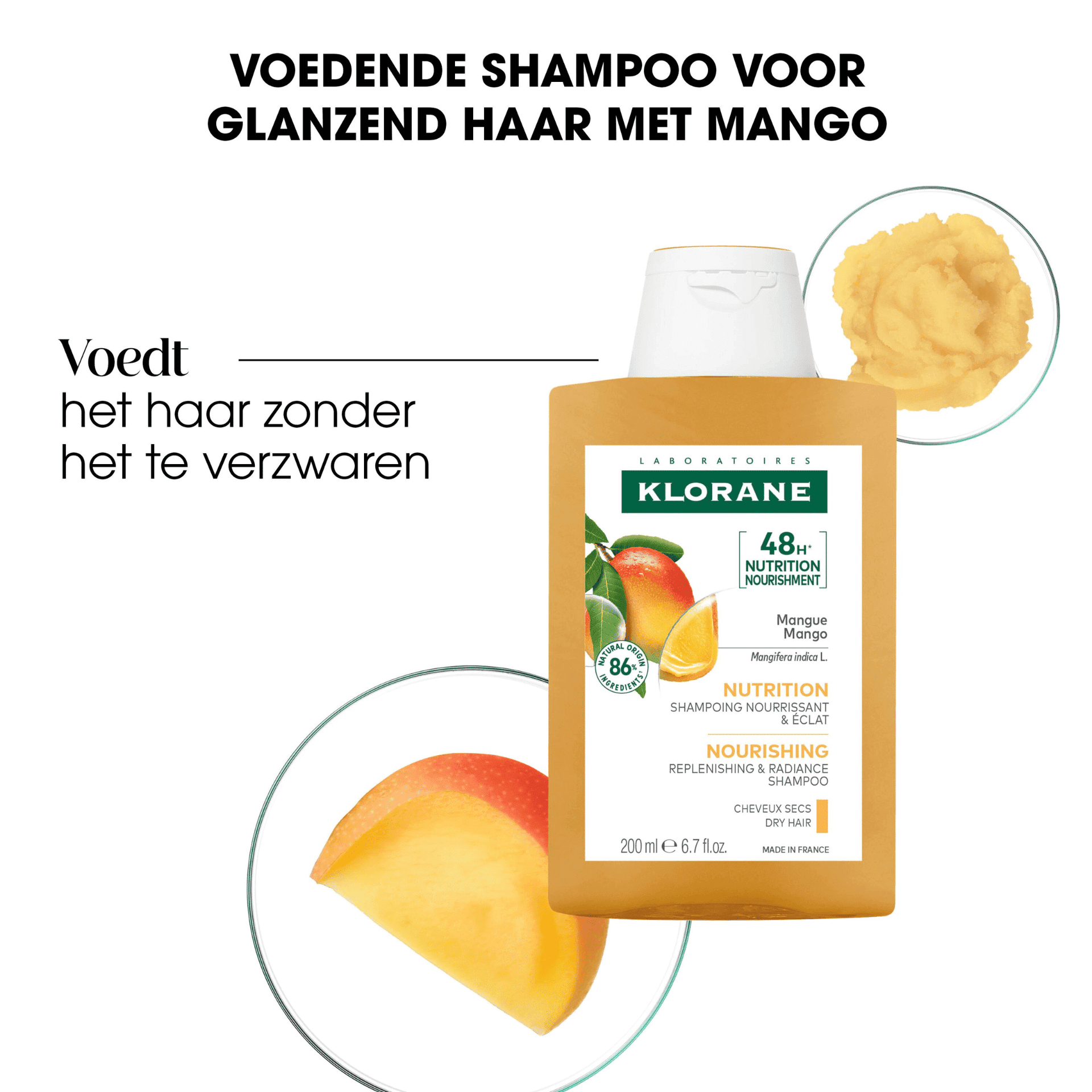 Klorane Mango Voedende Shampoo Klorane Mango Voedende Shampoo