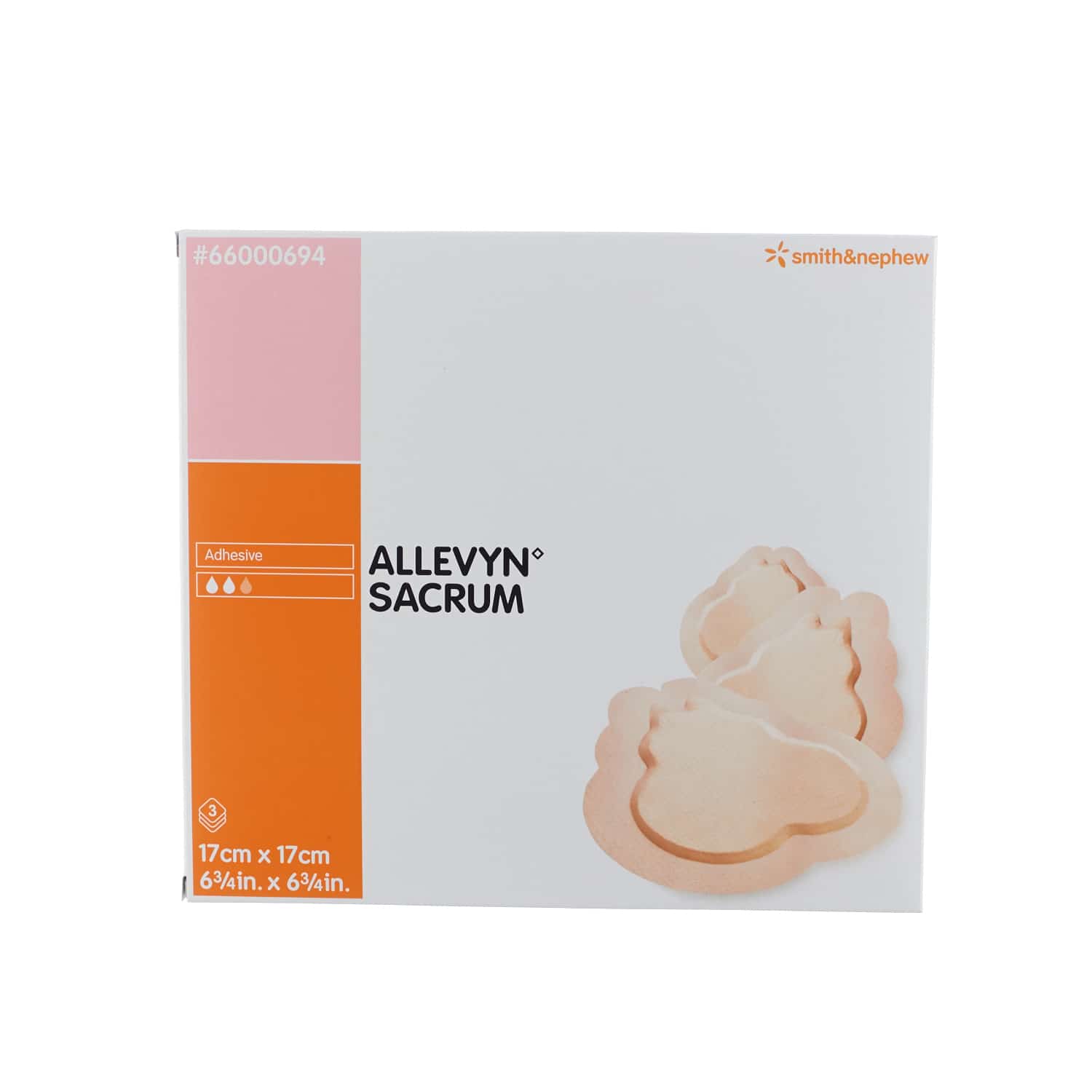 Allevyn Adhesief Verband Sacrum 17 x 17 cm Allevyn Adhesief Verband Sacrum 17 x 17 cm