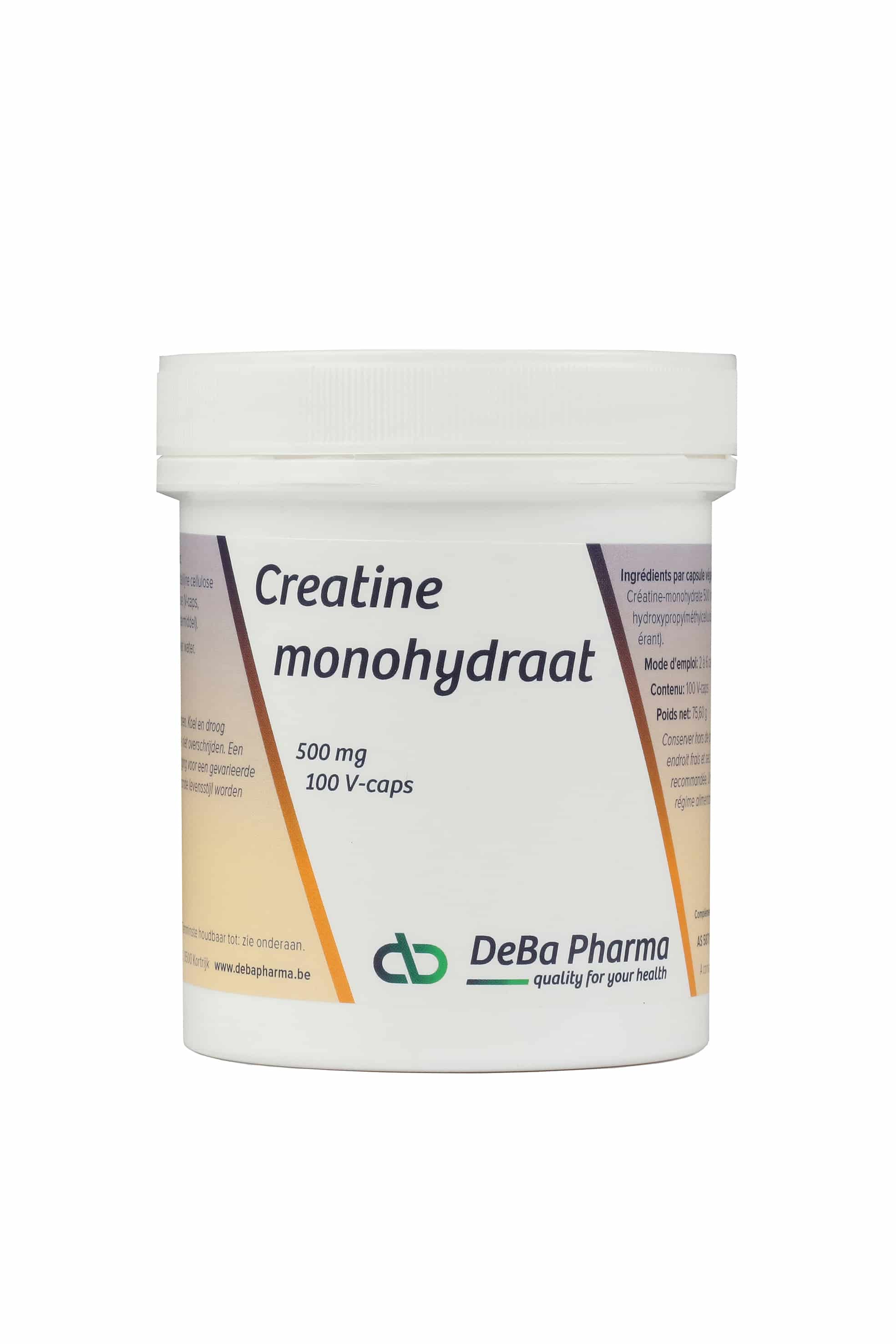 Deba Creatine Monohydraat 500 mg Deba Creatine Monohydraat 500 mg