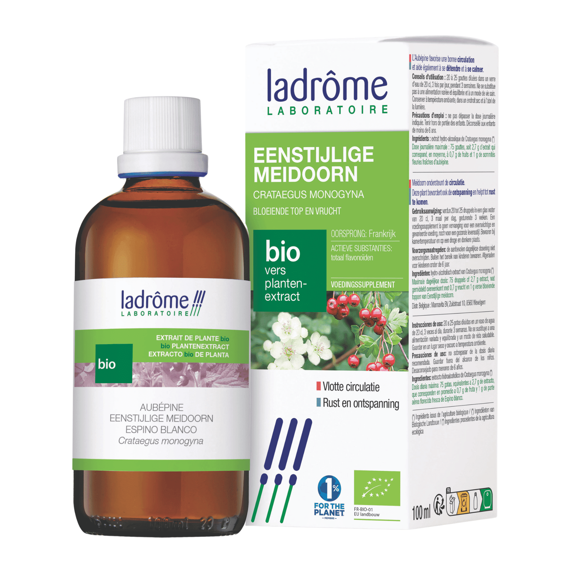 Ladrôme Bio Plantenextract Eenstijlige Meidoorn Ladrôme Bio Plantenextract Eenstijlige Meidoorn