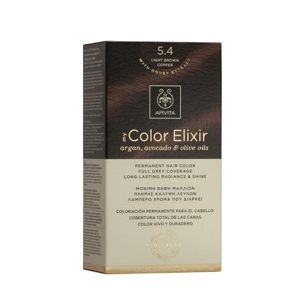 Apivita My Color Elixir 5.4 Light Brown Copper 2 Apivita My Color Elixir 5.4 Light Brown Copper 2