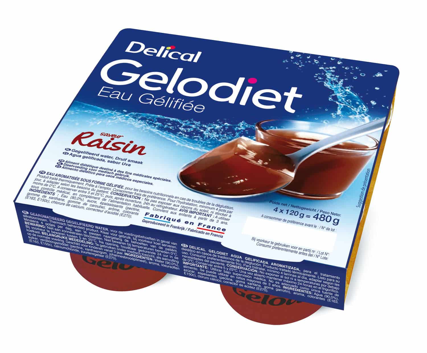 Delical Gelodiet Gesuikerd Gelwater Druif Delical Gelodiet Gesuikerd Gelwater Druif
