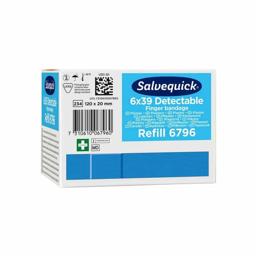 Salvequick Lange Vingerpleister Blauw
