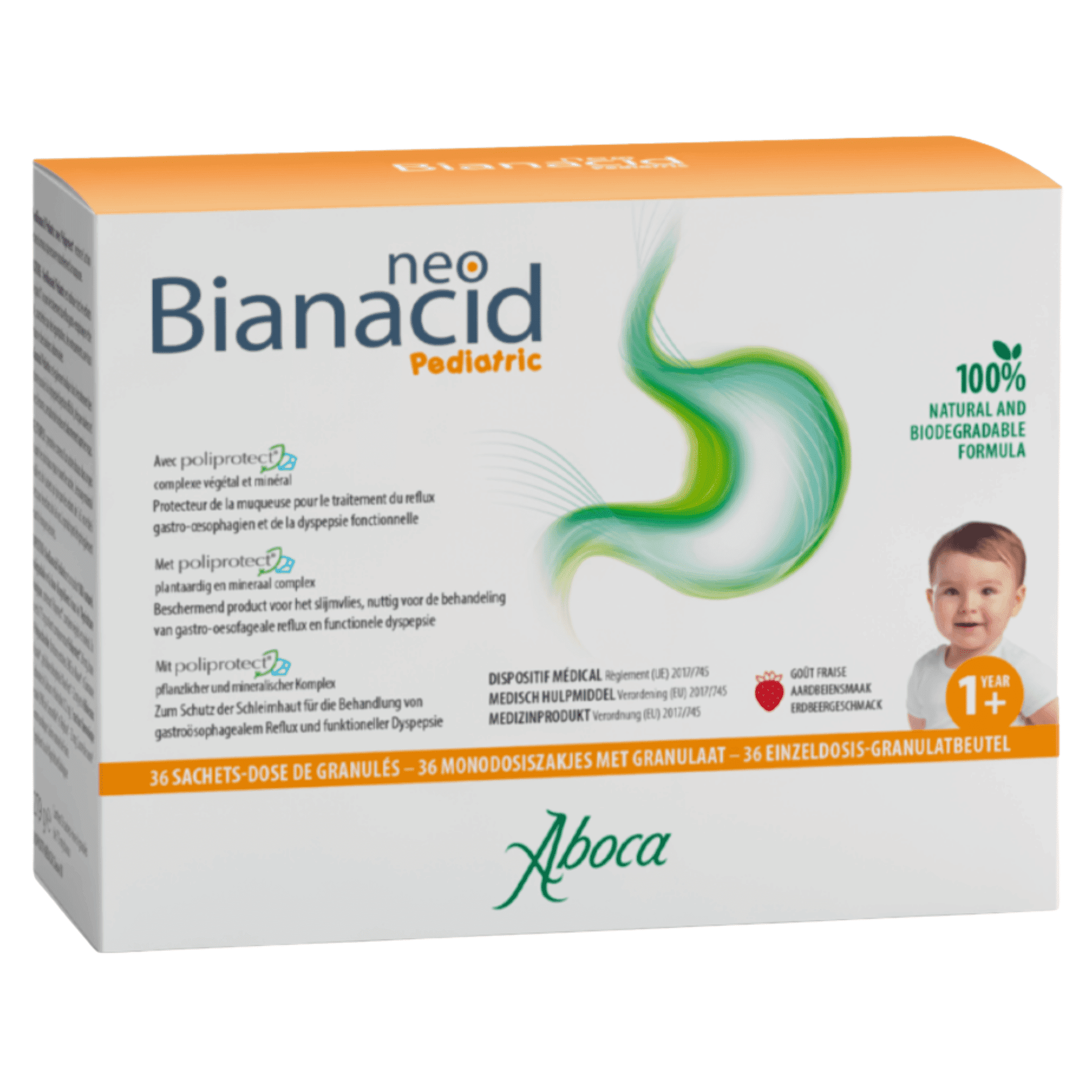 Neobianacid Pediatric Sach Granules 36x775mg Neobianacid Pediatric Sach Granules 36x775mg