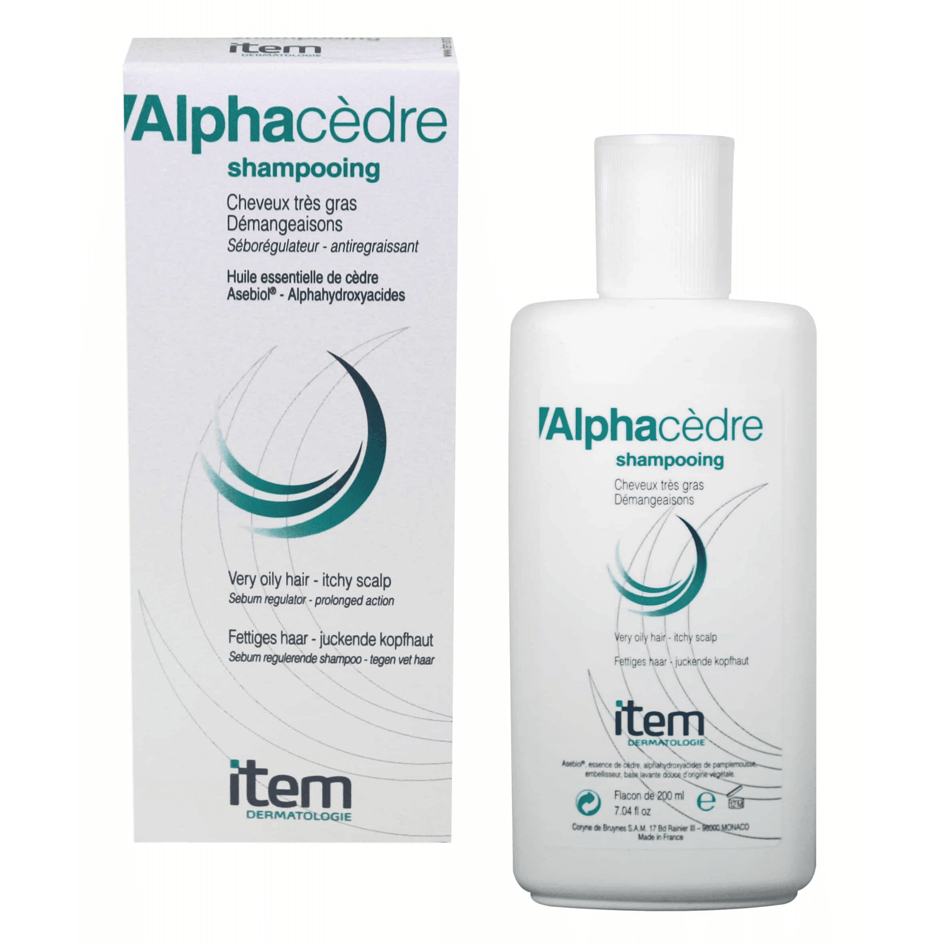 Article Alphaceder Shampooing Cheveux Très Gras 200 ml