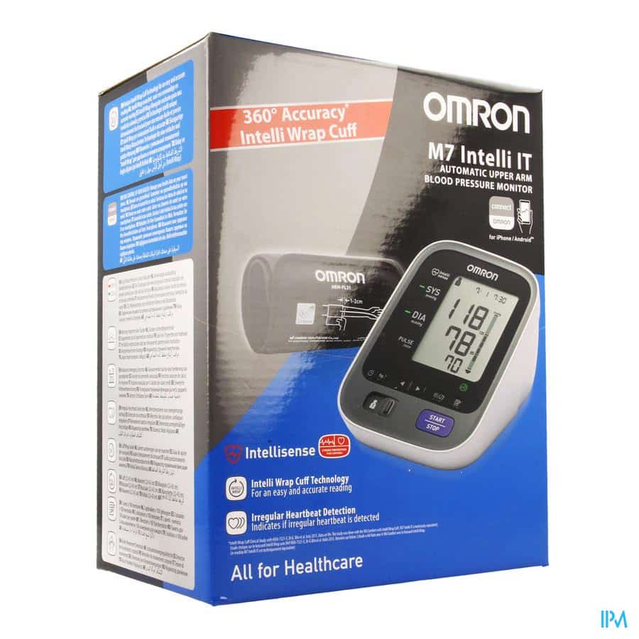 Omron M7 Intelli IT HEM7322TE Bloeddrukmeter Arm Omron M7 Intelli IT HEM7322TE Bloeddrukmeter Arm