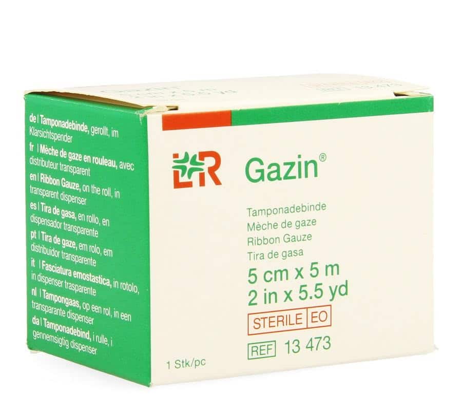 Gazin Meche Gaze Sterile 5cmx5m Gazin Meche Gaze Sterile 5cmx5m