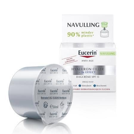 Eucerin Hyaluron-Filler X3 Dagcrème Droge Huid SPF 15 Navulling