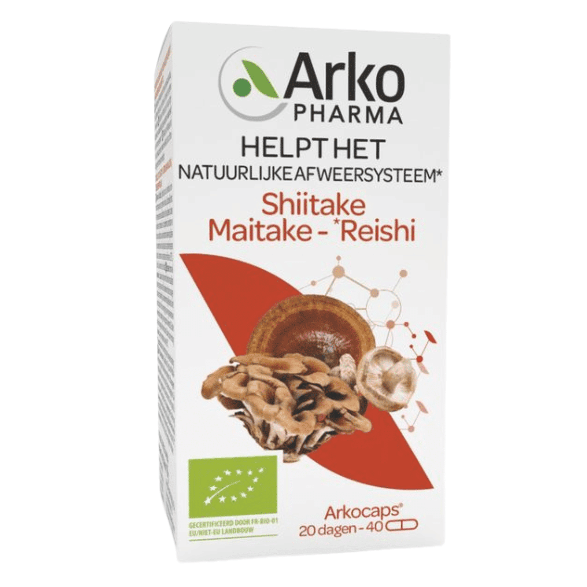 Arkogelules Shiitake Maitake Reishi Bio Caps 40