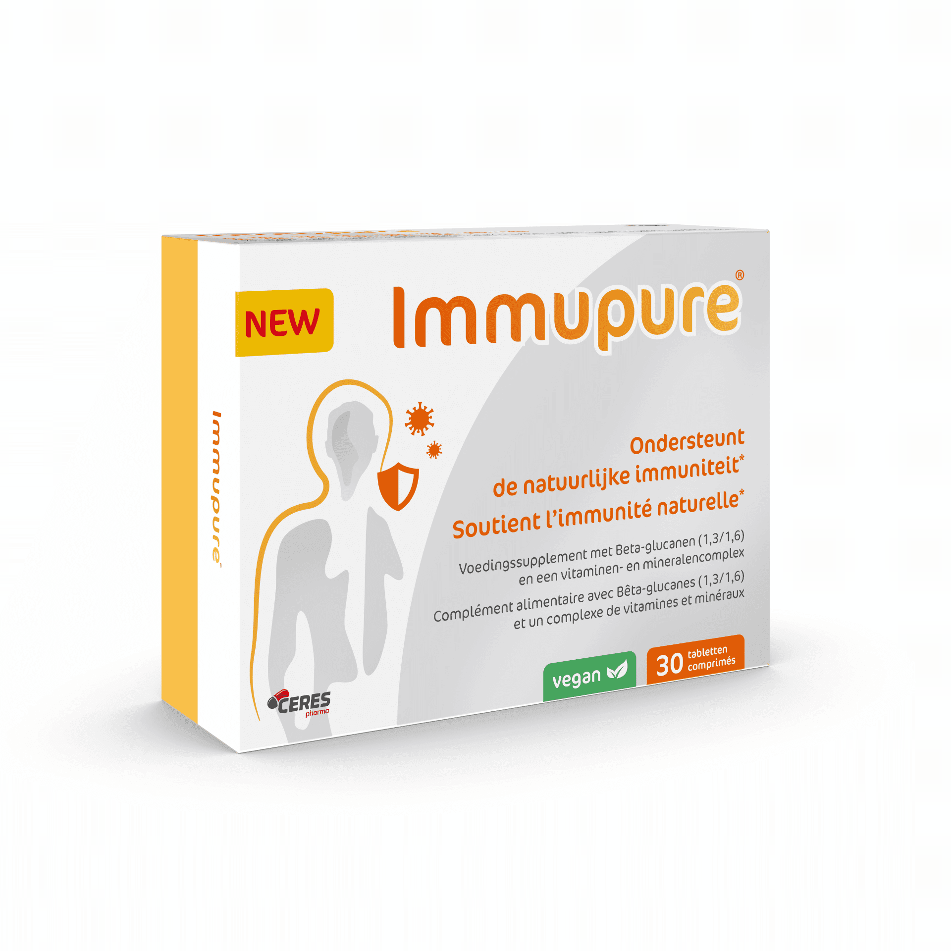 Boîte avec 30 comprimés Immupure