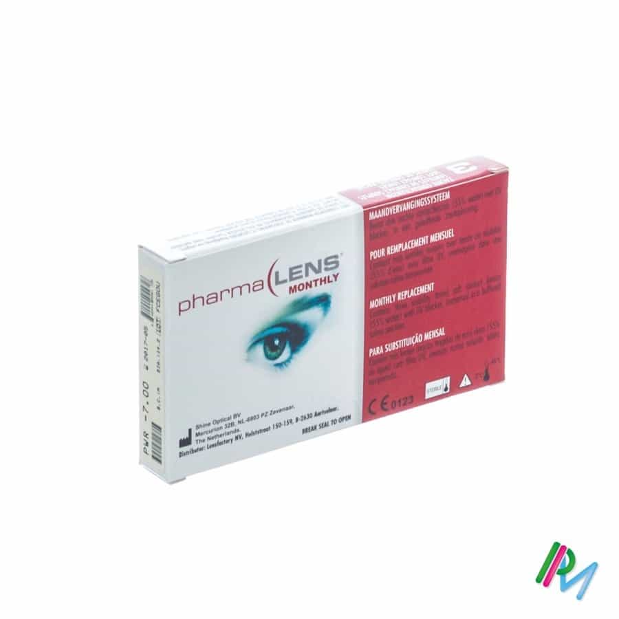 Pharmalens Monthly Zachte Lenzen -7,00 Pharmalens Monthly Zachte Lenzen -7,00
