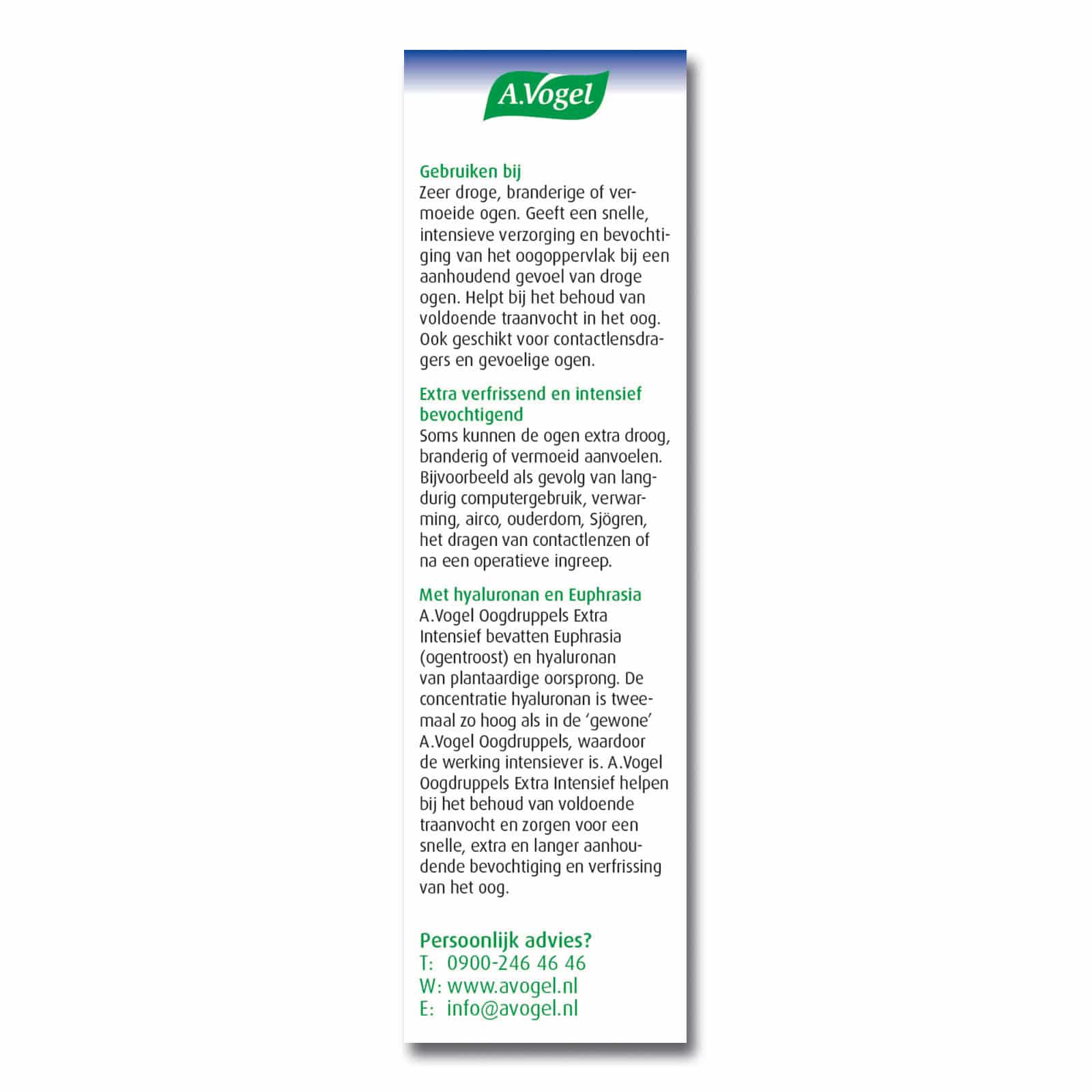 A. Vogel Oogdruppels Extra Intensief A. Vogel Oogdruppels Extra Intensief