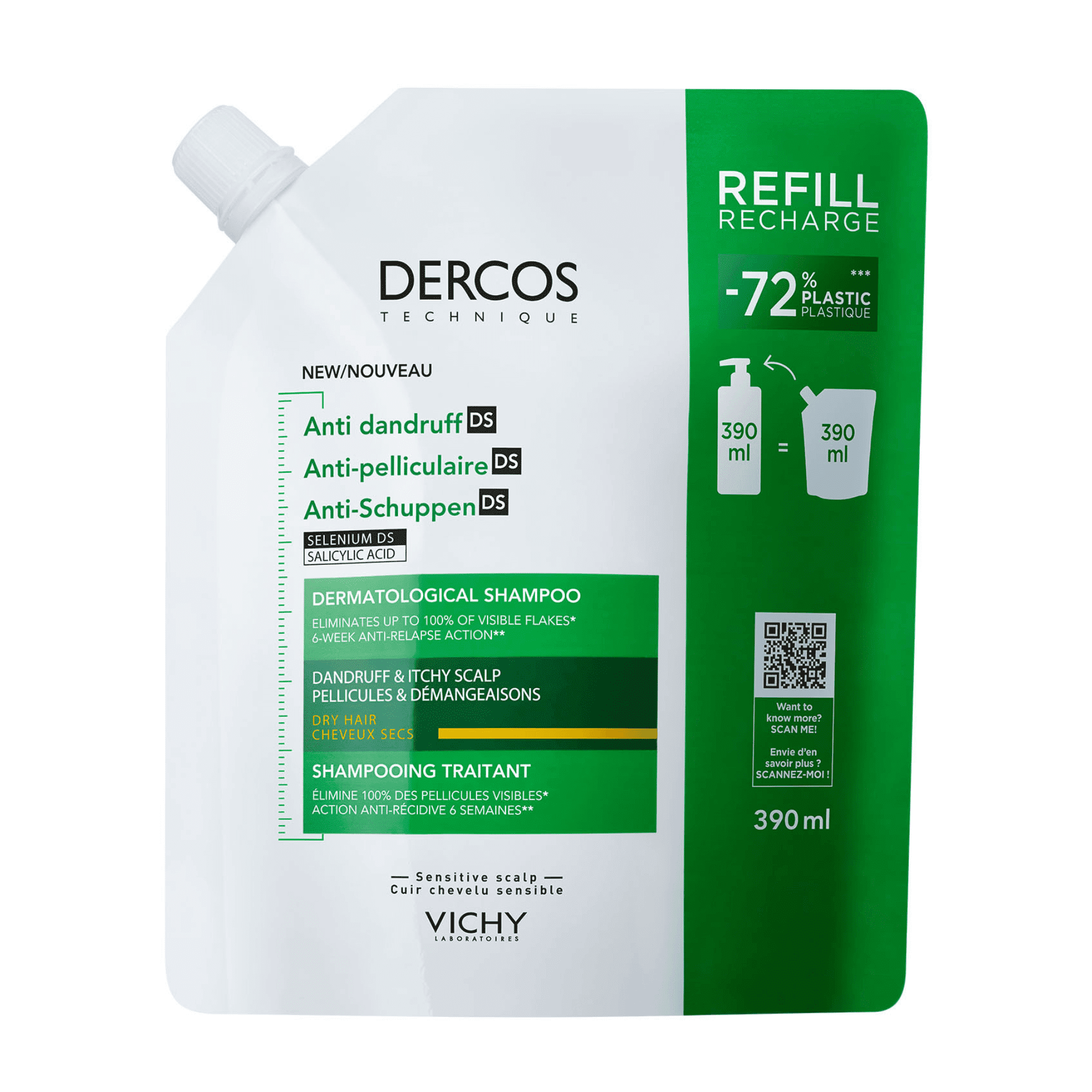 Vichy Dercos Anti-Roos DS Droog Haar