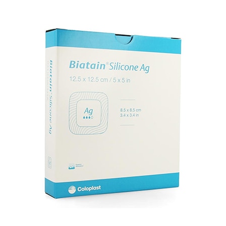 Coloplast Biatain Silicone AG 12,5 x 12,5 cm