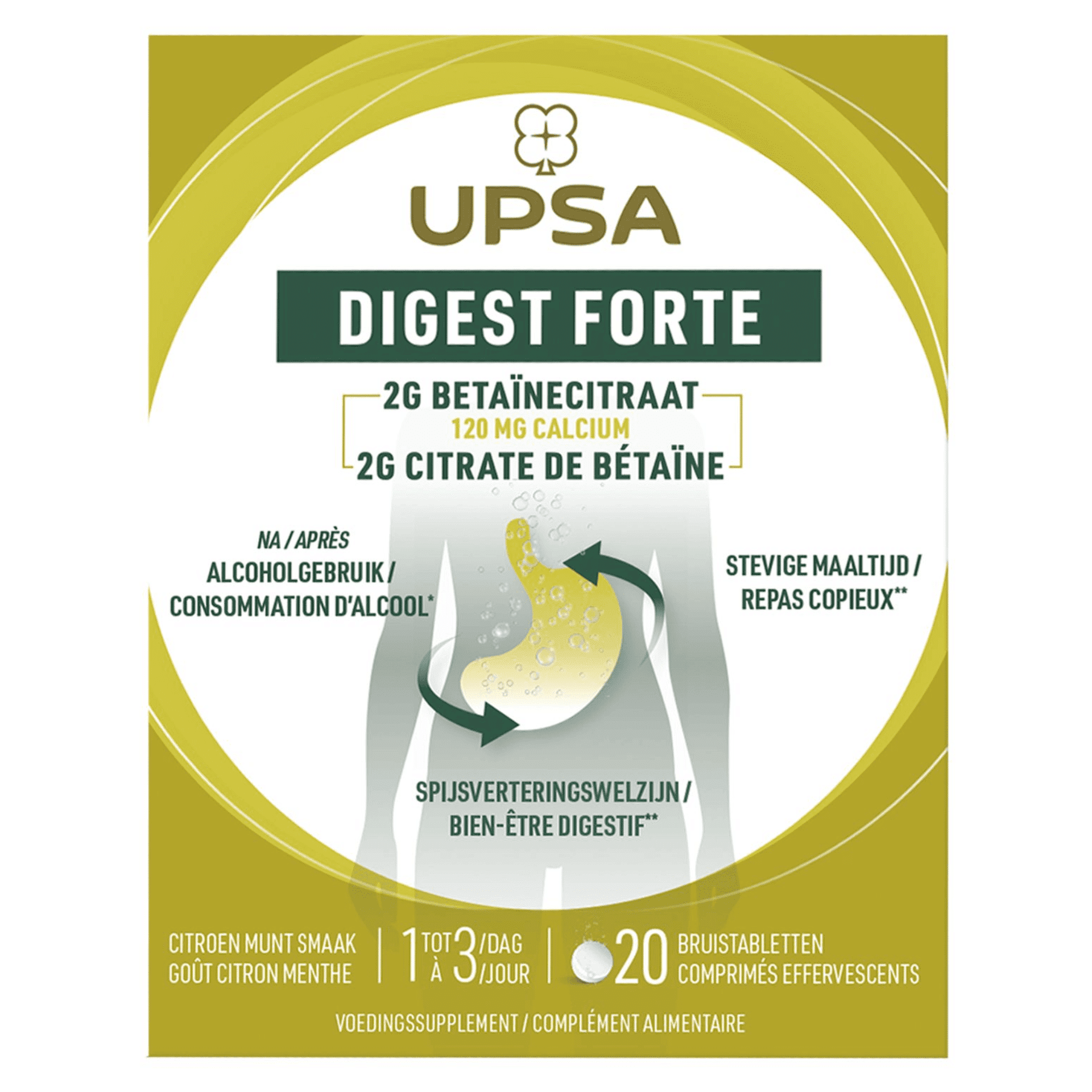 Upsa Digest Forte Comp Efferv. 20