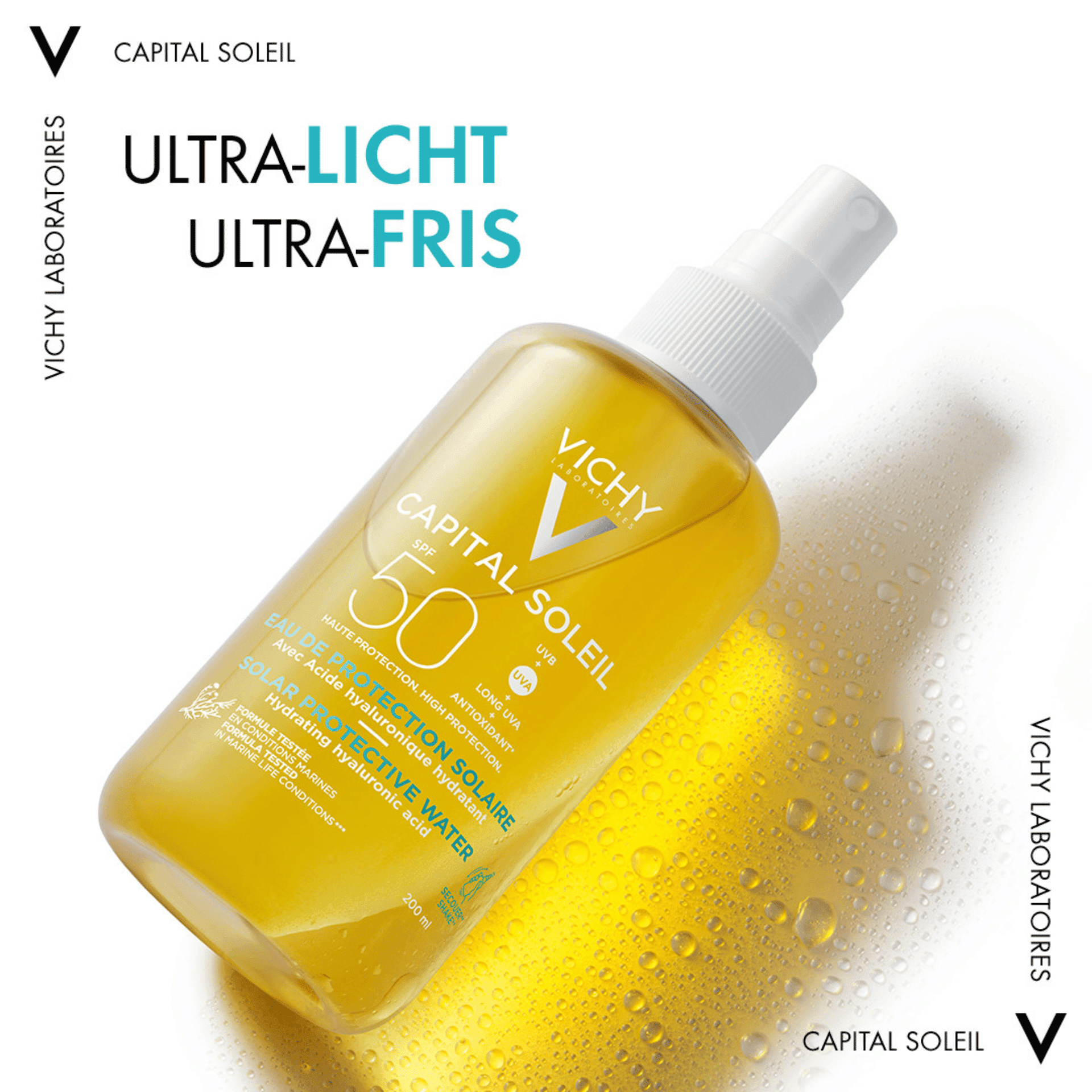 Vichy Capital Soleil Zonbeschermend Water Hydratatie SPF 50
