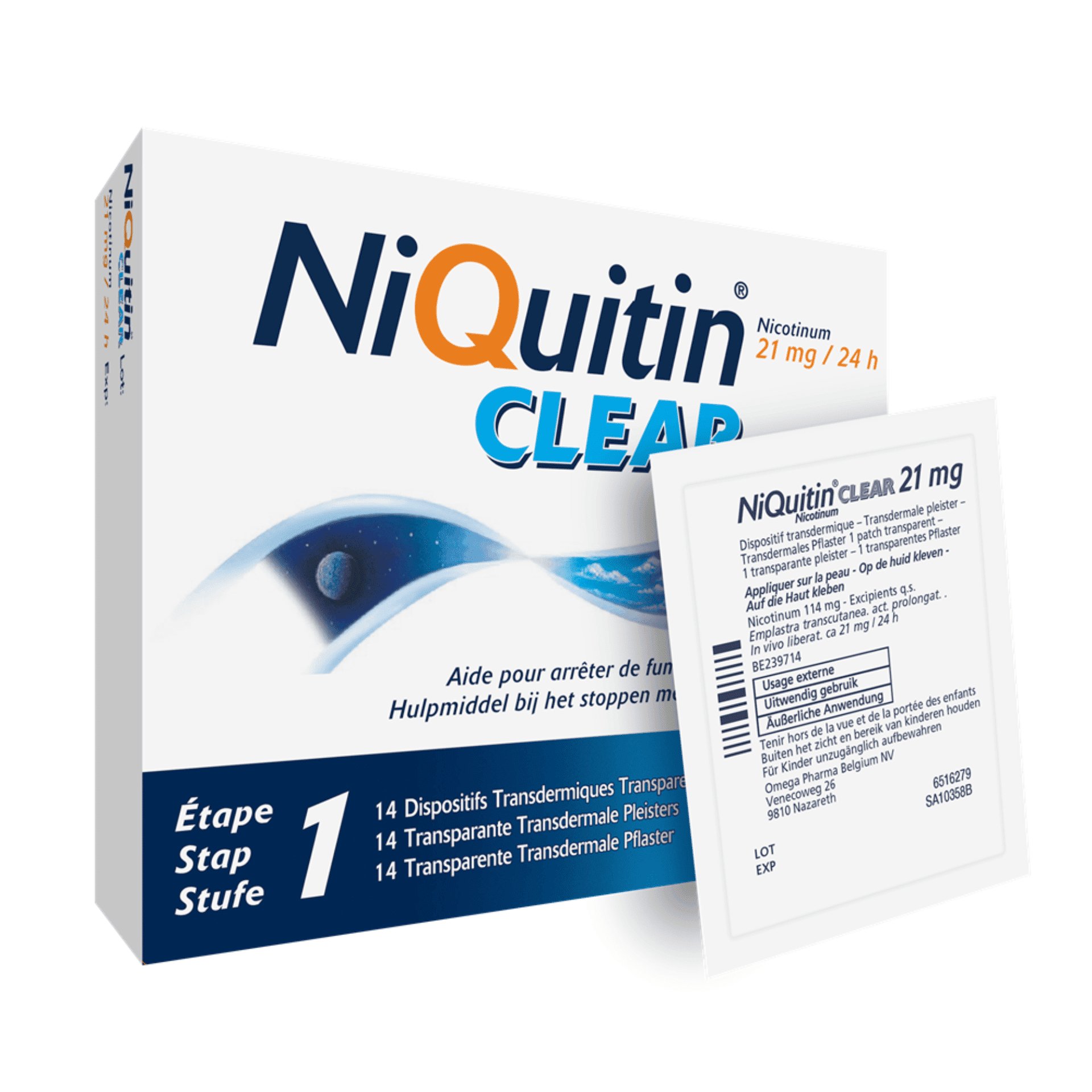 NiQuitin Clear Patches 21 mg