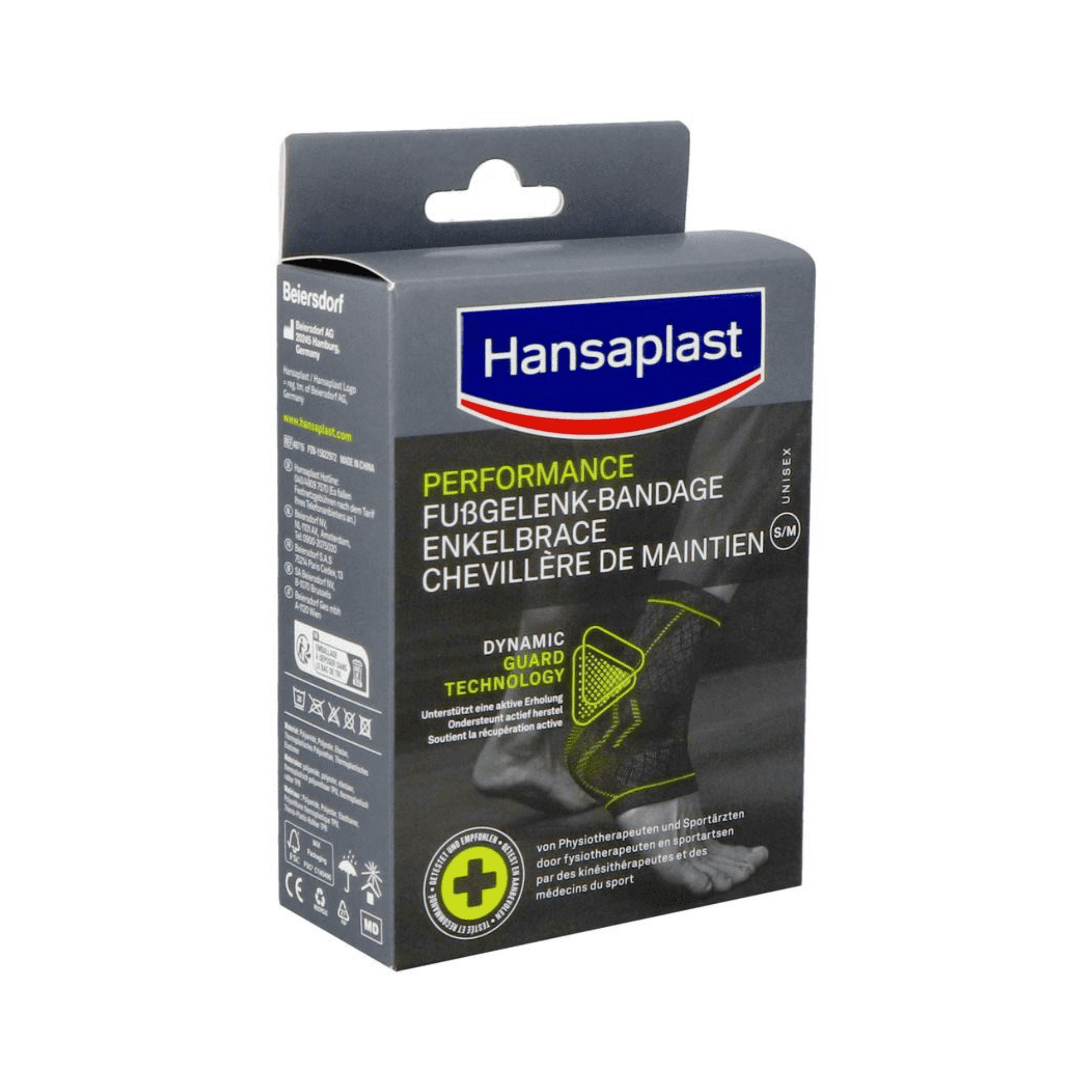 Hansaplast Sport Enkelbrace Zwart