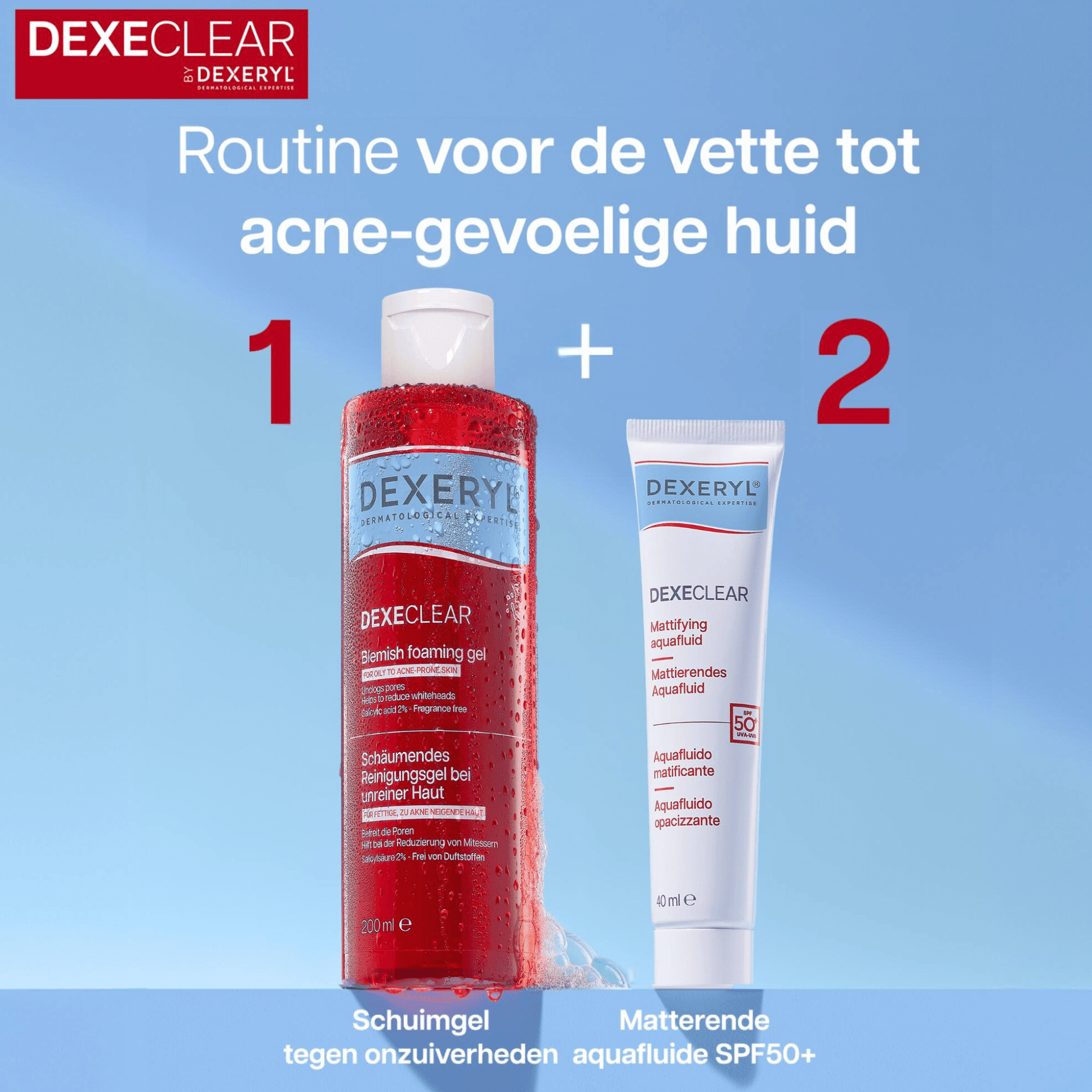 Dexeryl Dexeclear Schuimende Gel tegen Onzuiverheden