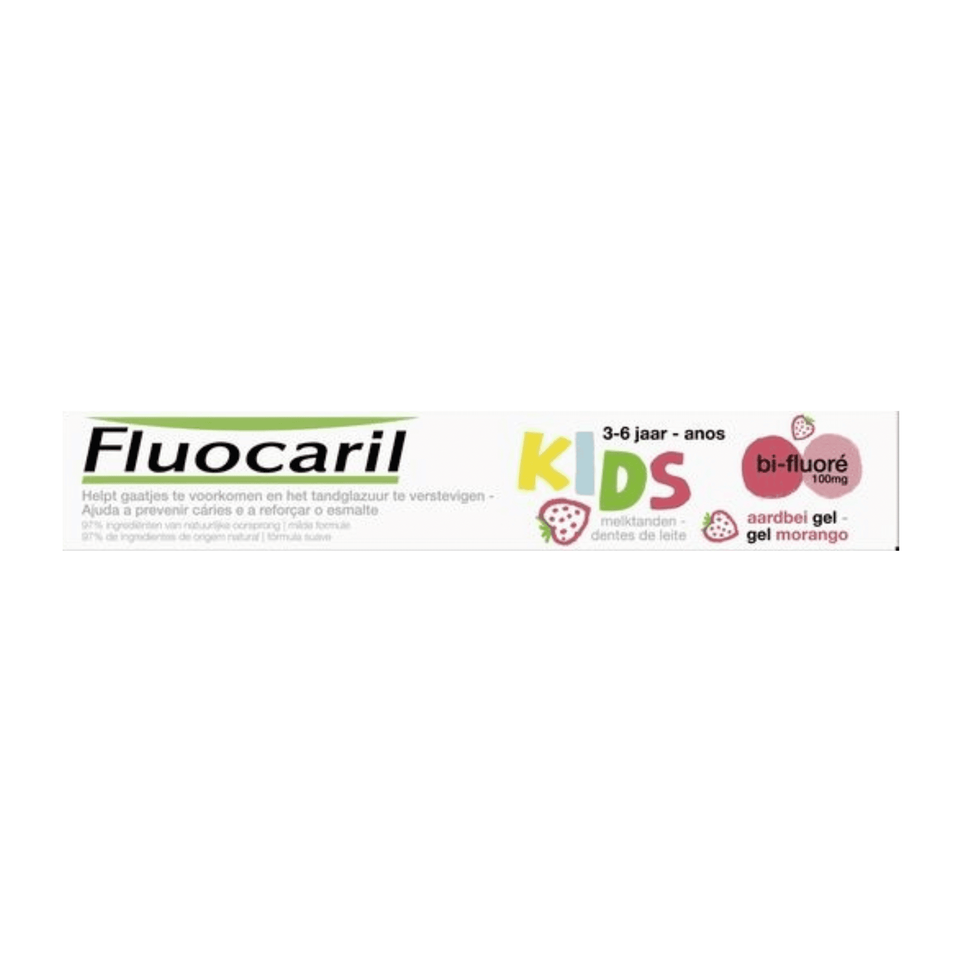 Fluocaril Tandpasta Bi-fluore Kids Aardbei Fluocaril Tandpasta Bi-fluore Kids Aardbei