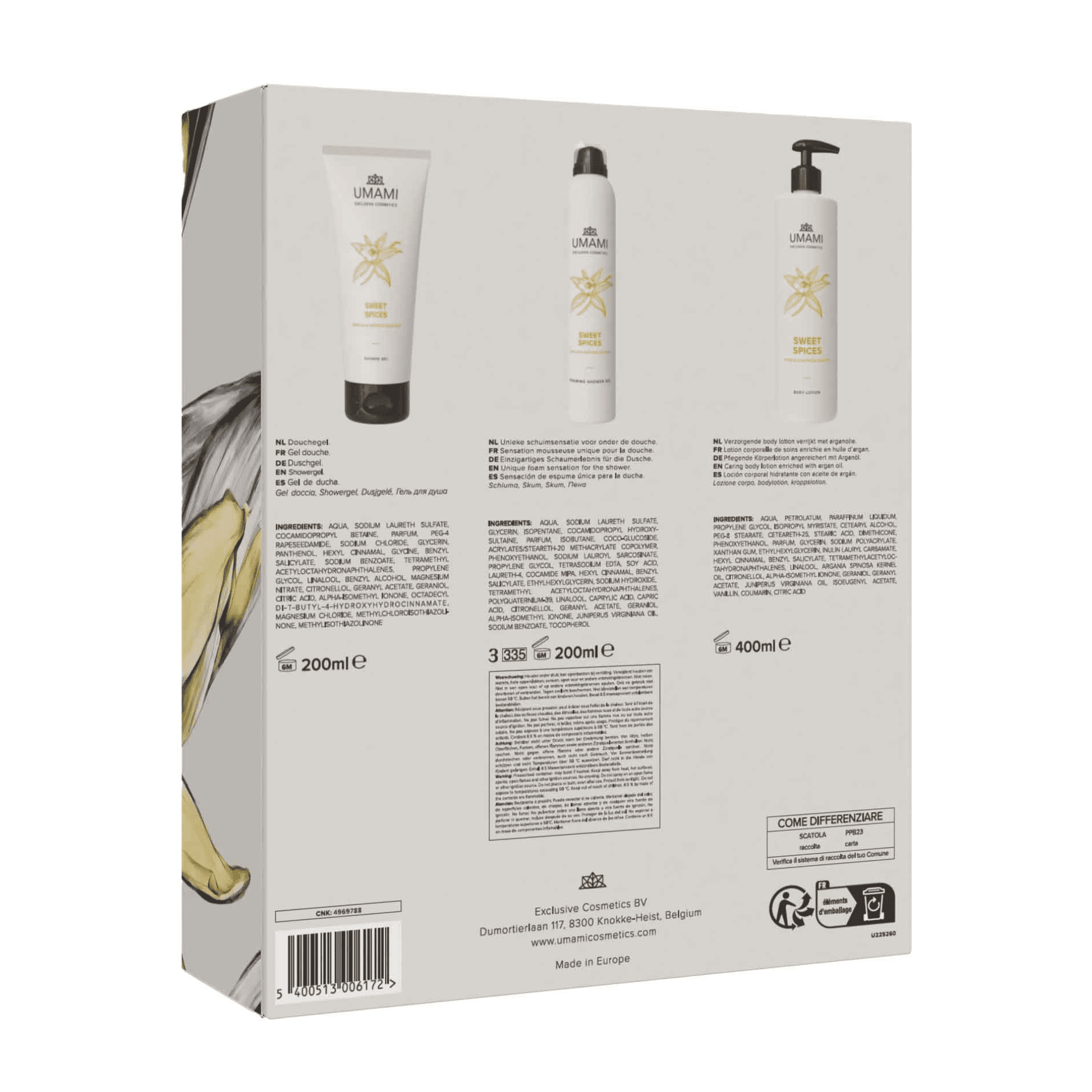 Umami Sweet Spices Geschenkset Douche Klein