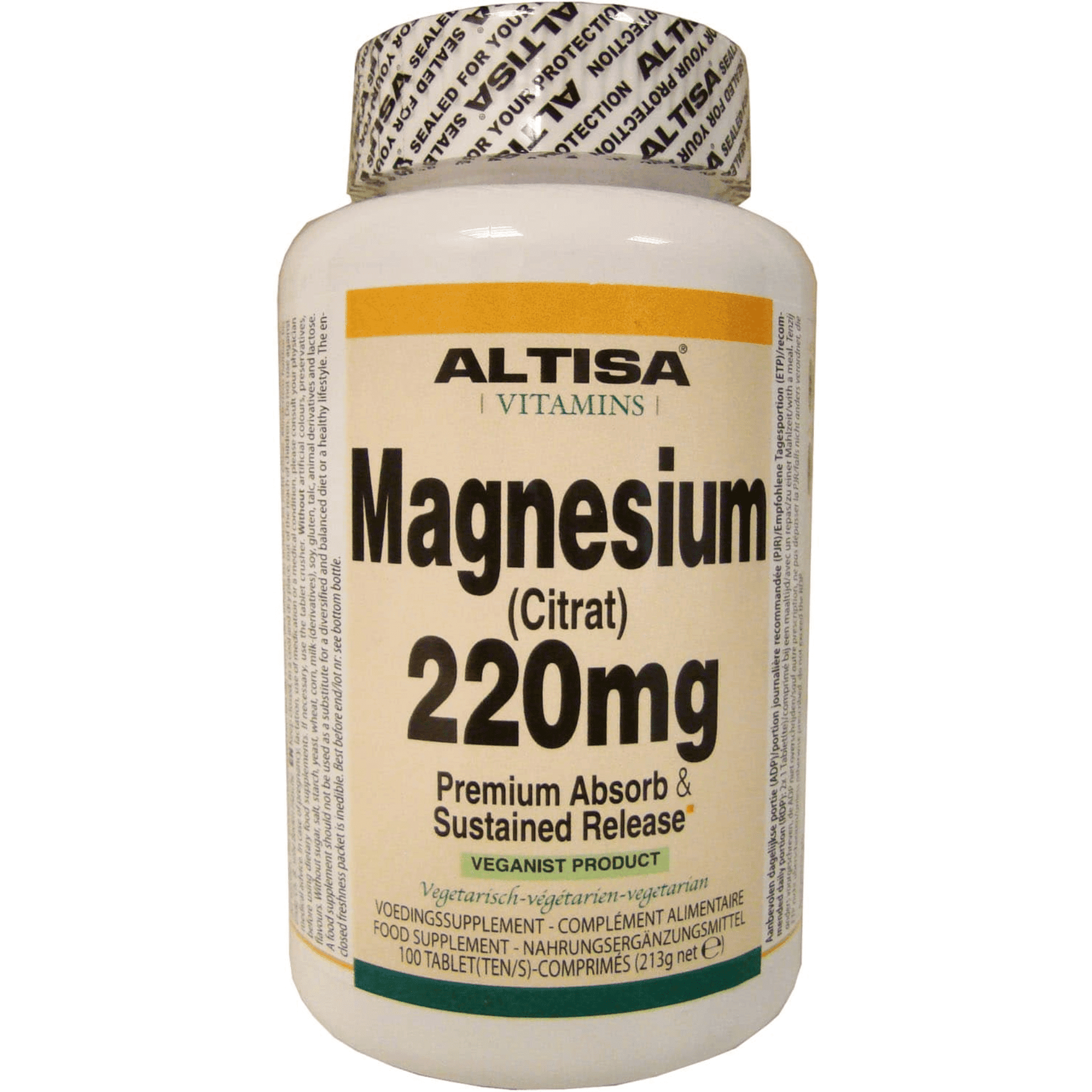 Altisa Citrate de Magnésium 100 comprimés