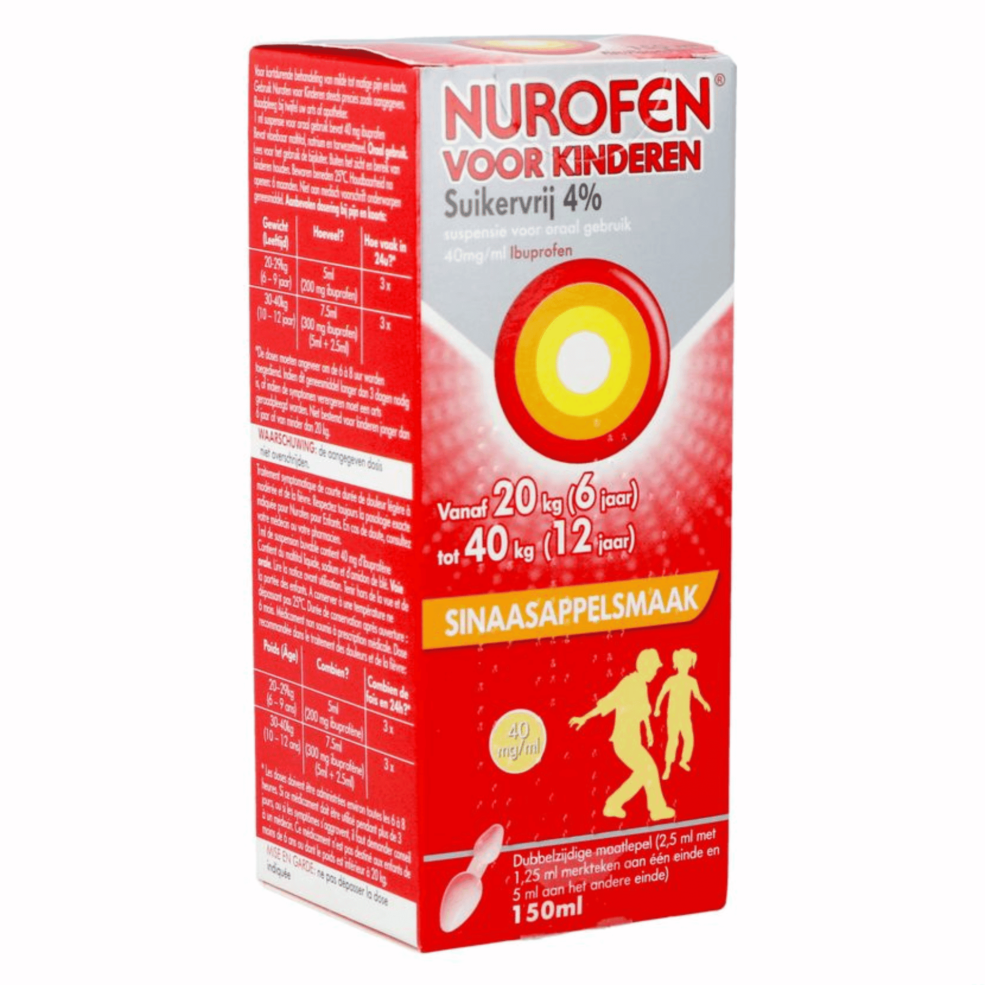 Nurofen Enfant sans Sucre Orange 4 %