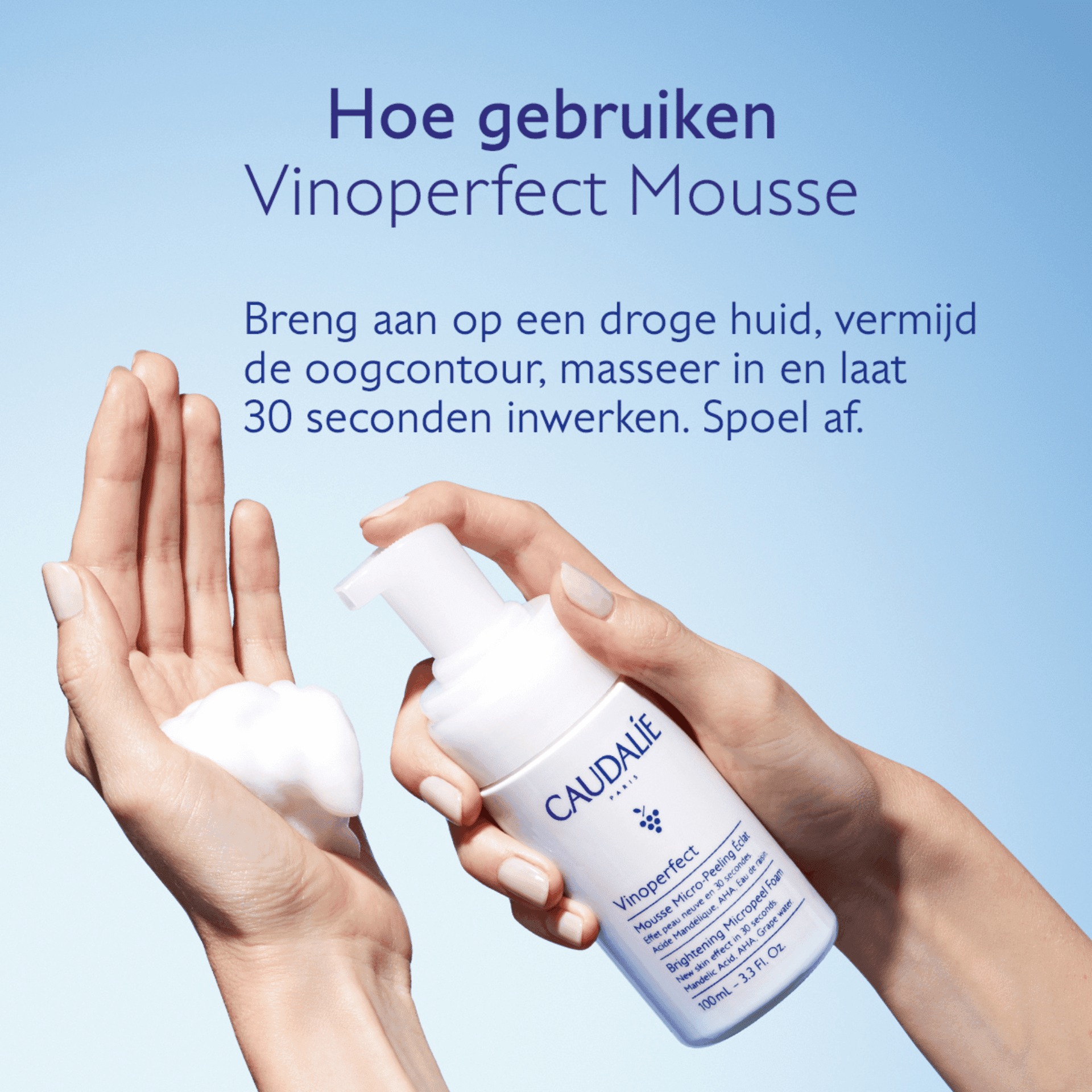 Caudalie Vinoperfect Mousse Micro-peel.eclat 100ml