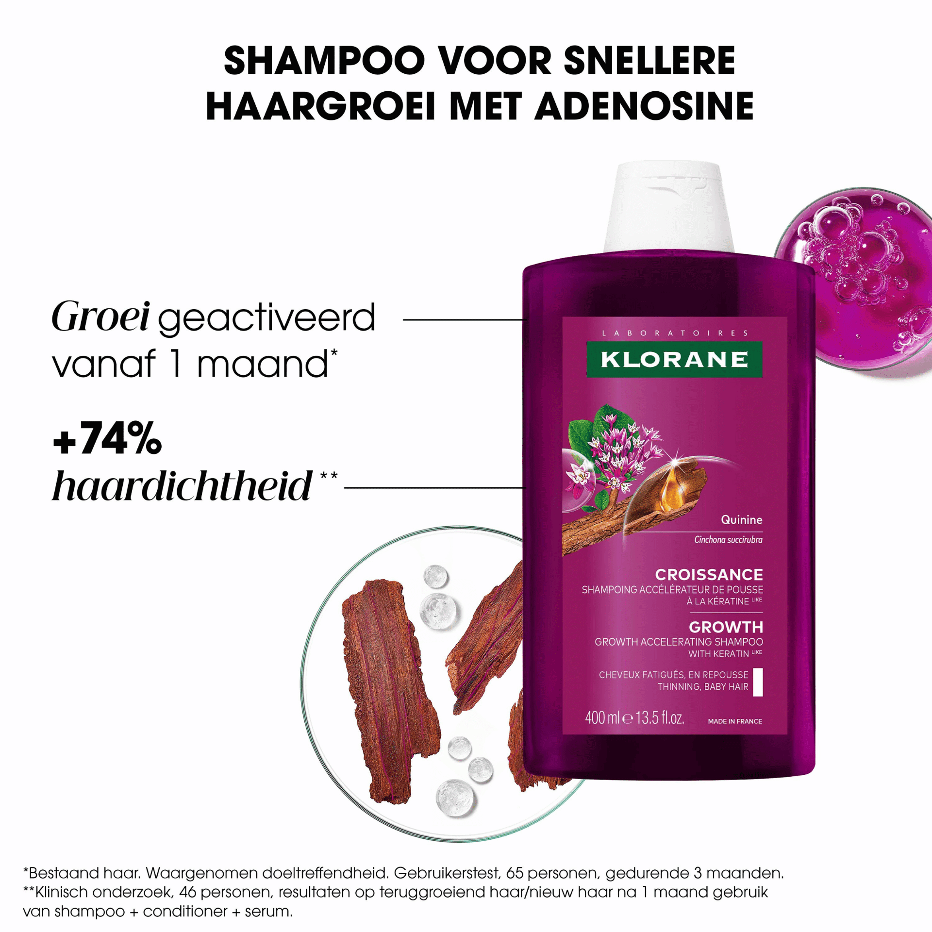 Klorane Kinine Haargroeiversnellende Shampoo Klorane Kinine Haargroeiversnellende Shampoo